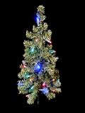 2′ Pre-Lit LED Lighted Artificial Christmas Tree – Multi Lights