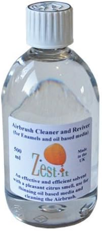 Zest It : Airbrush Cleaner and Reviver for Enamel and Oil Based Media 500ml by Zest-It