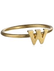 Dogeared "A~Z" Little Initial W Ring