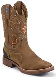 Women's Tony Lama STARS 10 Pull on Western Cowboy Boots