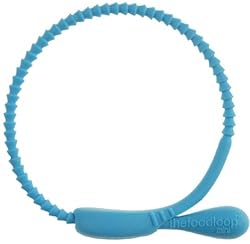 Fusionbrands 10-Inch Silicone Food Loop Mini Trussing Tool, Blue, Set of 2