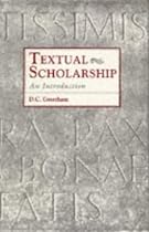 Textual Scholarship: An Introduction (Garland reference library of the humanities)