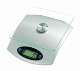 SAI Super Quality Electronic Digital Portable Fashionable Kitchen Scale With Elegant Tempered Glass Top - High Precision Exact Weight And Measurement Up To 11 LBs - For Cooking, Diet Control Etc. - Large LCD Display