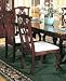 Kitchen & Housewares : Set of 2 Chippendale Style Cherry Finish Dining Chairs