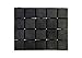 Hedral Value Pack of 20 - 20MM Square Black Miniature Model Bases for Tabletop or Miniature Wargames