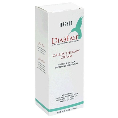 Masada DiabEase Callus Therapy Cream, 6 oz (170 g) (Pack of 2) by DiabEase