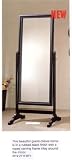 Rubbed Black Finish Grand Cheval Mirror