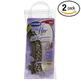 Dr Scholl's For Her Sole Expressions Insole, Women's 6-10, 3-Pair Packages (Pack of 2)