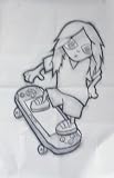 Sony Psp Promo Hypnotized Kid Skateboard Art Poster Print - 27