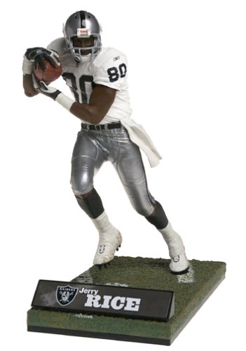 McFarlane Toys NFL Sports Picks Deluxe 12 Inch Action Figure Jerry Rice (Oakland Raiders) White Jersey