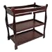 Sleigh Baby Changing Table with Cherry Finish
