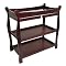 Sleigh Baby Changing Table with Cherry Finish