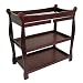 Sleigh Baby Changing Table with Cherry Finish