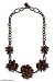 Bead necklace, 'Chrysanthemums' 0.8" W 16.9" L