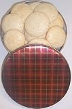 Gourmet Food : Scott's Cakes 1 lb. Almond Macaroon Cookies in a Plaid Tin