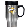 Minnesota Vikings NFL 16oz Stainless Steel Travel Mug - Primary Logo