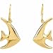 Yellow Gold Angel Fish Earrings