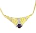 14K Diamond & Amethyst Necklace - 16