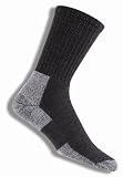 Thorlo Men's Wool/Silk Lt Hiker Crew Sock, Charcoal Heather, Size 11