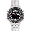Seiko Men's Analog Digital World Time Flight Chronograph Watch #SNJ017
