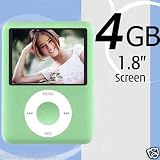 Electronics : New 1.8" 4GB MP3 MP4 Video Player FM Voice Recorder-Green