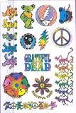 Grateful Dead Psychedelic Rainbow Bears Body Art Temporary Tattoos