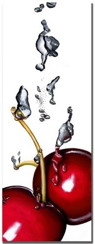 Trademark Fine ArtCherry Splash II Canvas Art by Roderick Stevens, 12 by 32-Inch