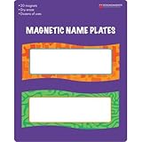 Magnetic Reusable Name Plates; Assorted Colors; 20 per Pack; no. DO-735205