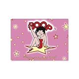 Betty Boop Lenticular Valentines Day Greeting Card 4x6, Changing Image, Pink
