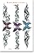 Tribal Butterfly Bikini and Back Temp. Tattoo