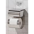 M&M Toilettenpapierhalter aus Edelstahl mit Fach f�r feuchte T�cher