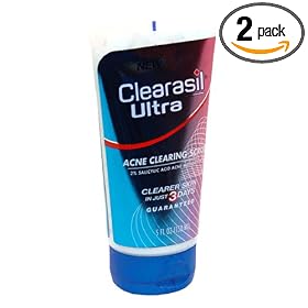 Clearasil Ultra Acne Clearing Scrub, 5-Ounce Tube (Pack of 2)