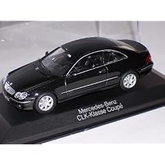 MERCEDES-BENZ CLK COUPE SCHWARZ BLACK W209 2007 W 209 1/43 MINICHAMPS MODELLAUTO MODELL AUTO