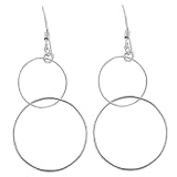 Sterling Silver Double Hoop Earrings