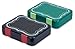 Quick Gourmet Leak Proof Lunch Box with 3 Compartments / Bento Box for Kids and Adults / Perfect Portion Control / Eco Friendly / Stackable with BONUS Black Chalkboard Lid and Chalk Pen