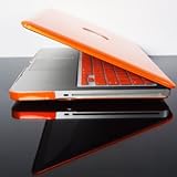 TopCase Metallic Solid Orange Hard Case Cover for Macbook Pro 13