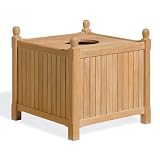 Oxford Garden 28-Inch Shorea Trash Receptacle, Includes Liner