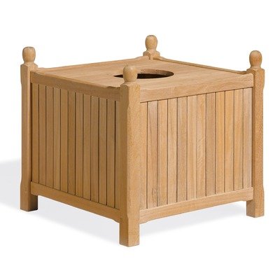 Oxford Garden 28-Inch Shorea Trash Receptacle, Includes Liner