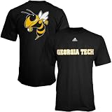 Adidas Georgia Tech Yellow Jackets Black Prime Time T-shirt