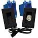 Midlite A46-B Décor Recessed Receptacle and Power Inlet Kit (Black)