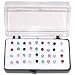Set of 36 1/8" Crystal Stud Earrings, 18 Pairs, on Nylon Posts in Crystal