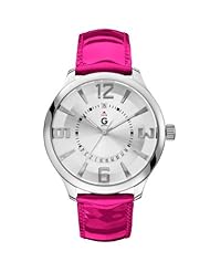 G by GUESS Womens Oversized Leather Strap Watch