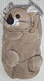 Childs Plush Animal Cellphone IPOD Pouch Case Bag Holder Duck Frog Mouse Pig