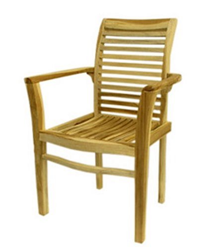 Ambientehome 62417 Stapelstuhl Krakal, Teak Preisvergleich