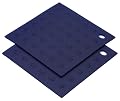 MIU Silicone Pot Holders, Set of Two, Blue