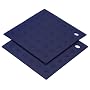 MIU Silicone Pot Holders, Set of Two, Blue