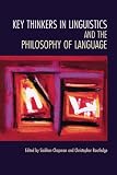 Review Edinburgh University Press  / Key Thinkers in Linguistics and the Philosophy of Language