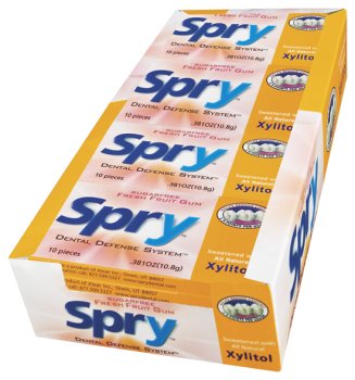Xlear - Spry Sugar Free Gum Fresh Fruit, 20 packs