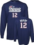 Tom Brady New England Patriots Name and Number Long Sleeve T-Shirt