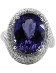 Tanzanite and Diamond Ring in 18K Gold (NEW COLLECTION)
